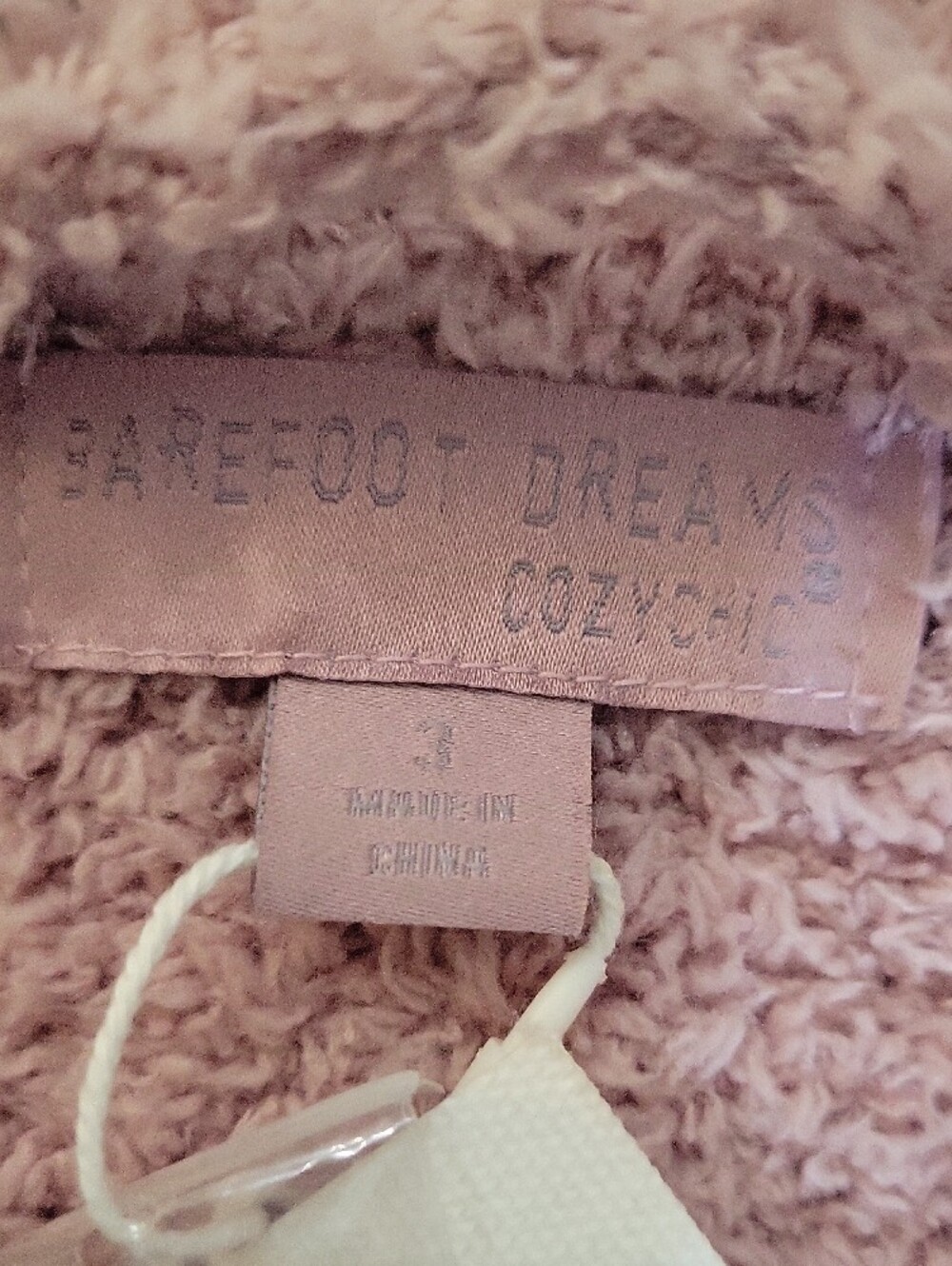 Barefoot Dreams Plush Pink Long Belted Robe - Picture 4 of 11